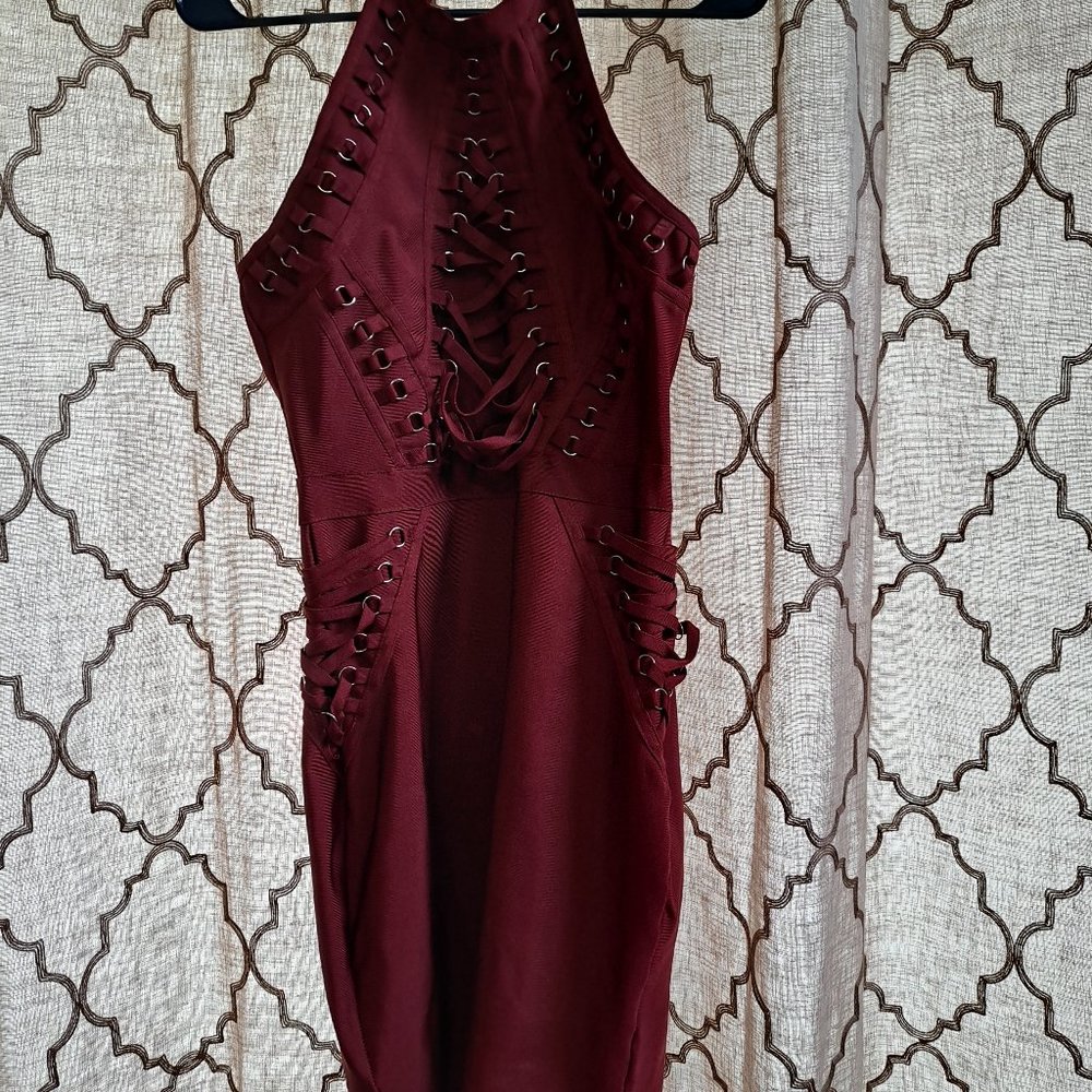 Fashion Nova red club dress